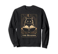 Black Cat Tarot Reader Occult Sweatshirt - Novelty Apparel Men Women - T-Shirt, Sweatshirt, Hoodie