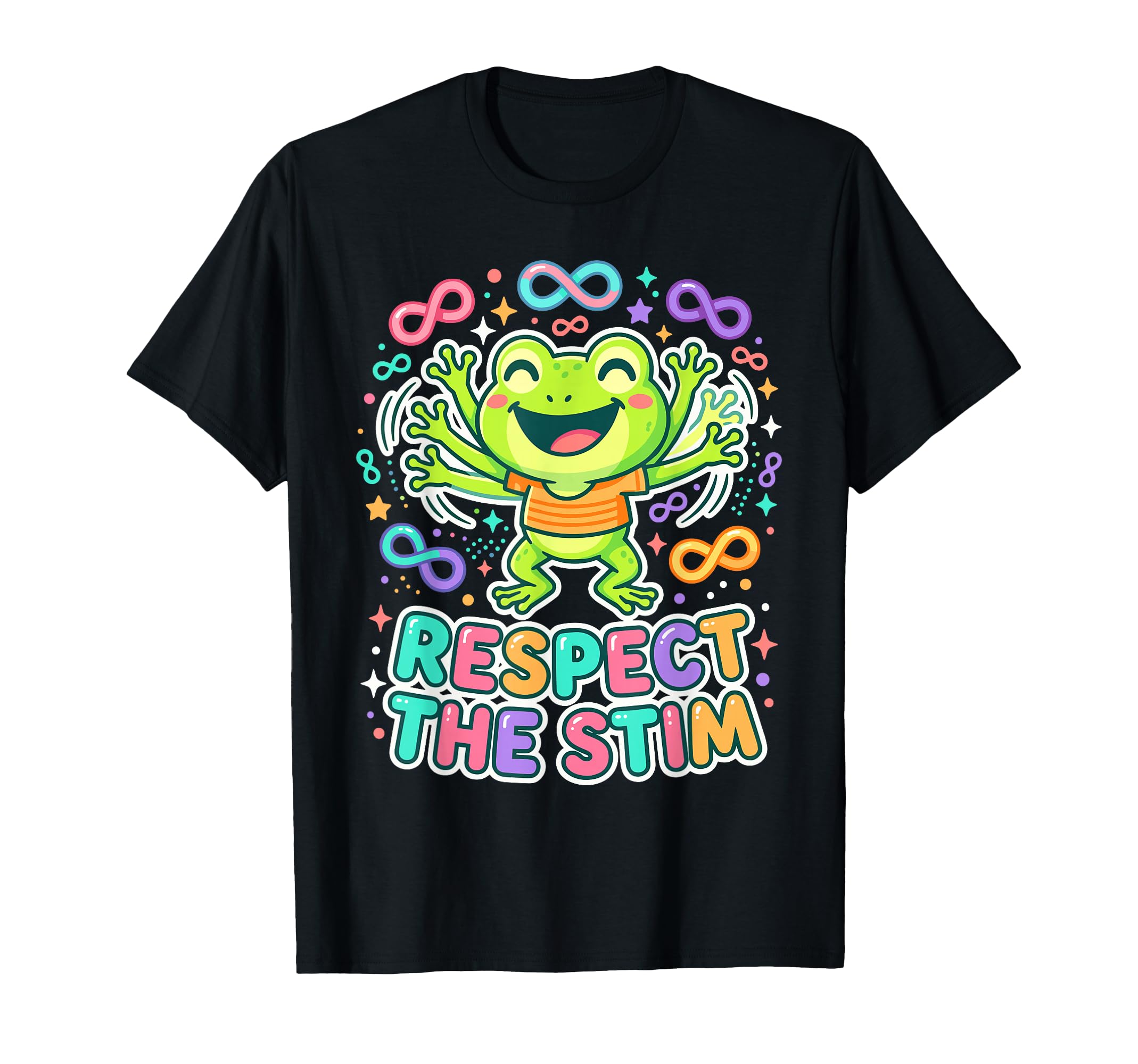 Respect Stim Infinity Frog T-Shirt - Custom Art Print Men Women - T-Shirt, Sweatshirt, Hoodie