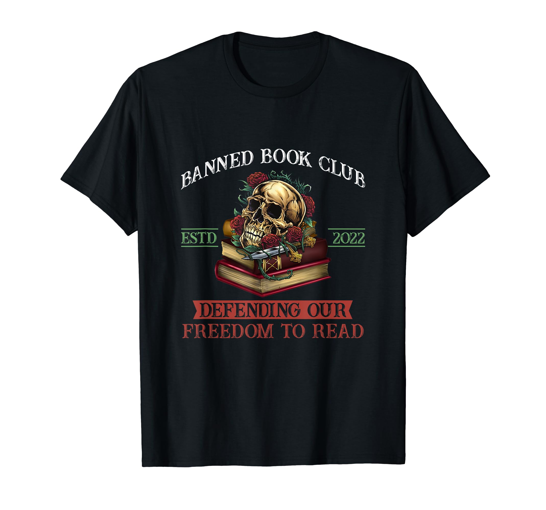 Banned Book Club Skull Book Lover T-Shirt - Trendy Graphic for Adults - T-Shirt, Sweatshirt, Hoodie