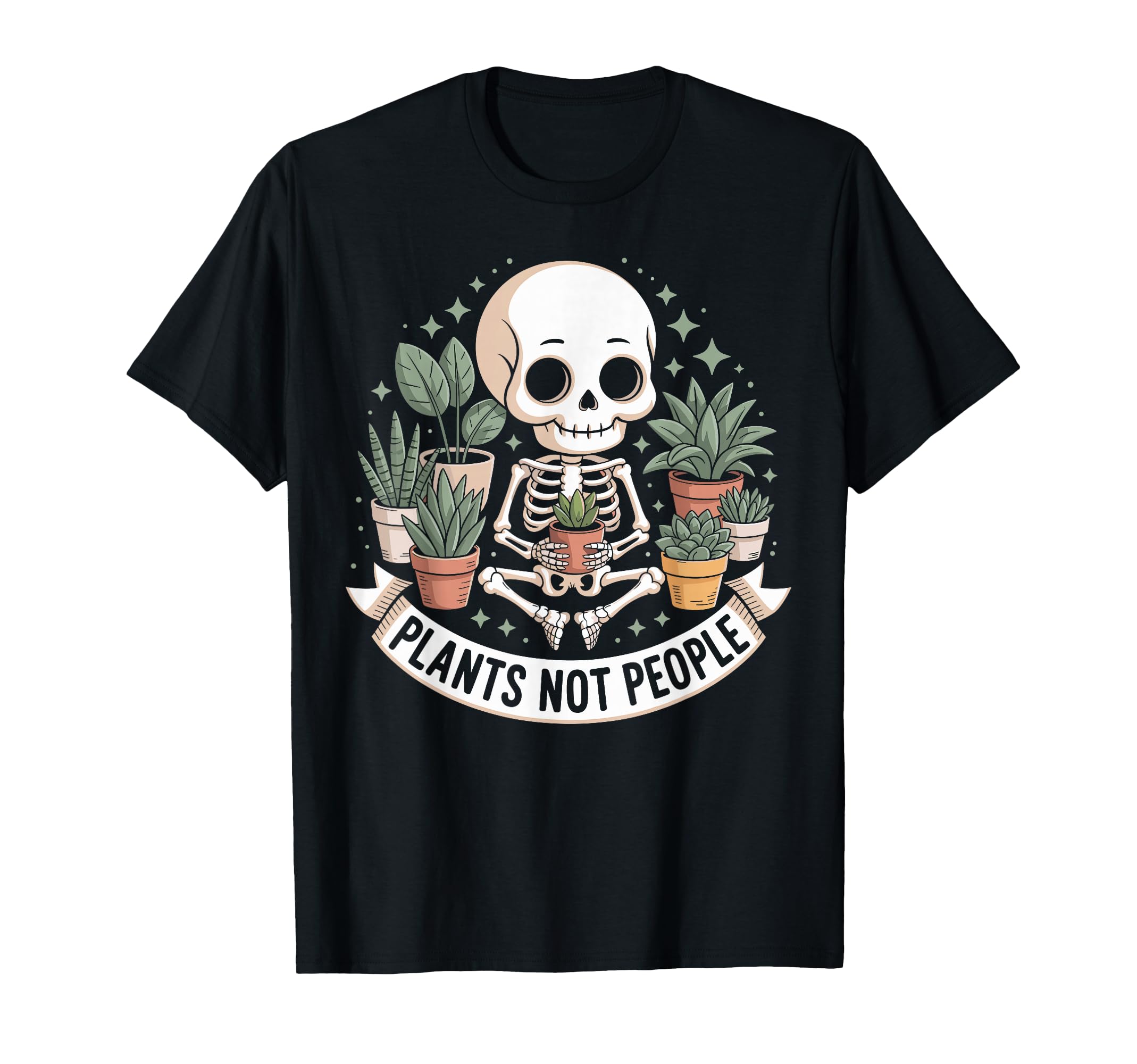 Plants Not People Funny Plant Lover T-Shirt - Custom Art Print Unisex - T-Shirt, Sweatshirt, Hoodie