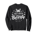 Anti Social Butterfly Sweatshirt - Novelty Apparel Unisex - T-Shirt, Sweatshirt, Hoodie