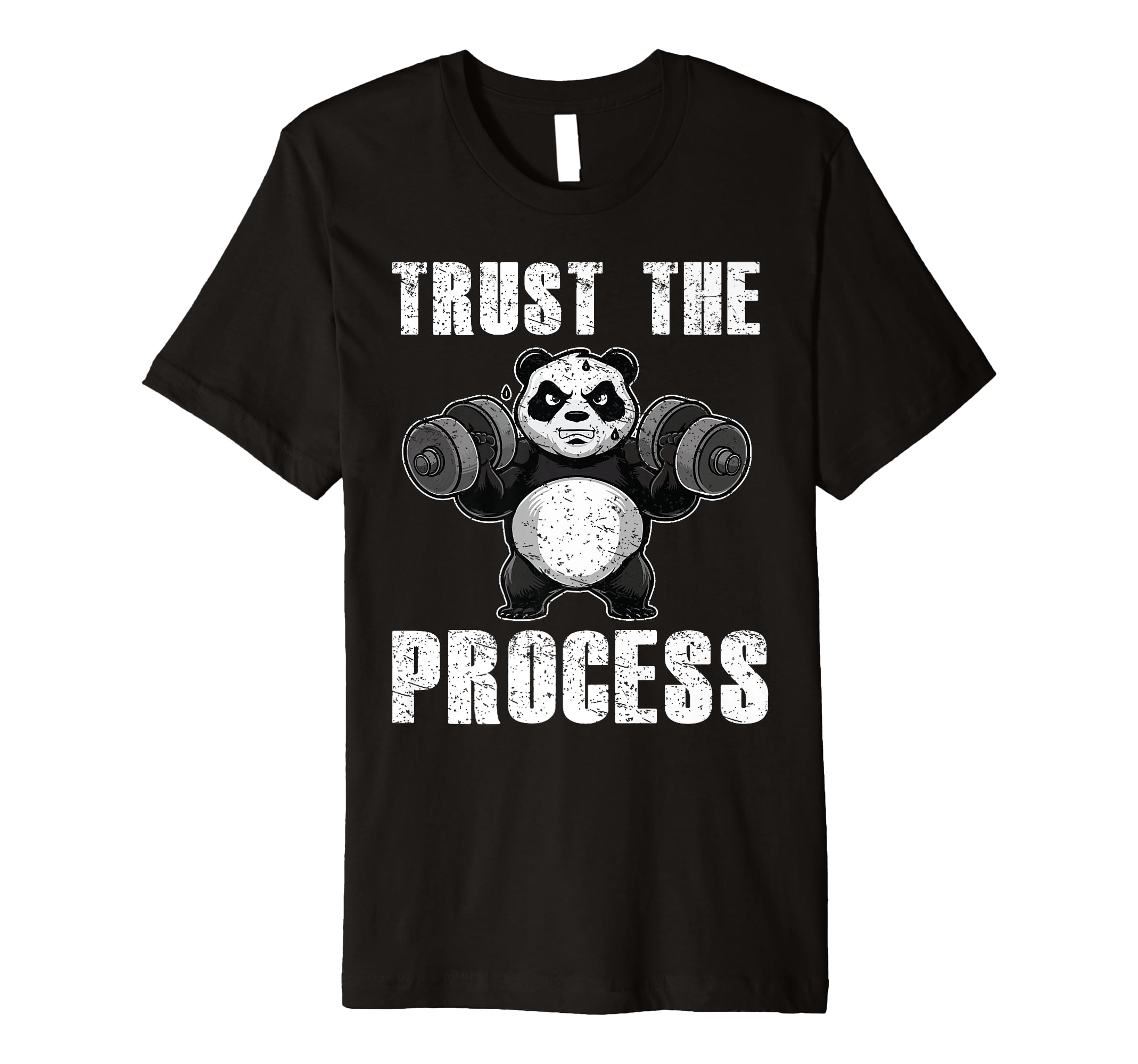 Trust Process Panda Workout Exercise T-Shirt - Streetwear Style Unisex - T-Shirt, Sweatshirt, Hoodie