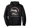Im Not Bookworm Im Literary Rascal Opossum Hoodie - Unique Graphic Unisex - T-Shirt, Sweatshirt, Hoodie
