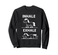 Funny Yoga Inhale Exhale Pooping Sweatshirt - Novelty Apparel Men Women - T-Shirt, Sweatshirt, Hoodie
