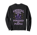Amethyst Addict Healing Crystal Sweatshirt - Minimalist Print for Adults - T-Shirt, Sweatshirt, Hoodie