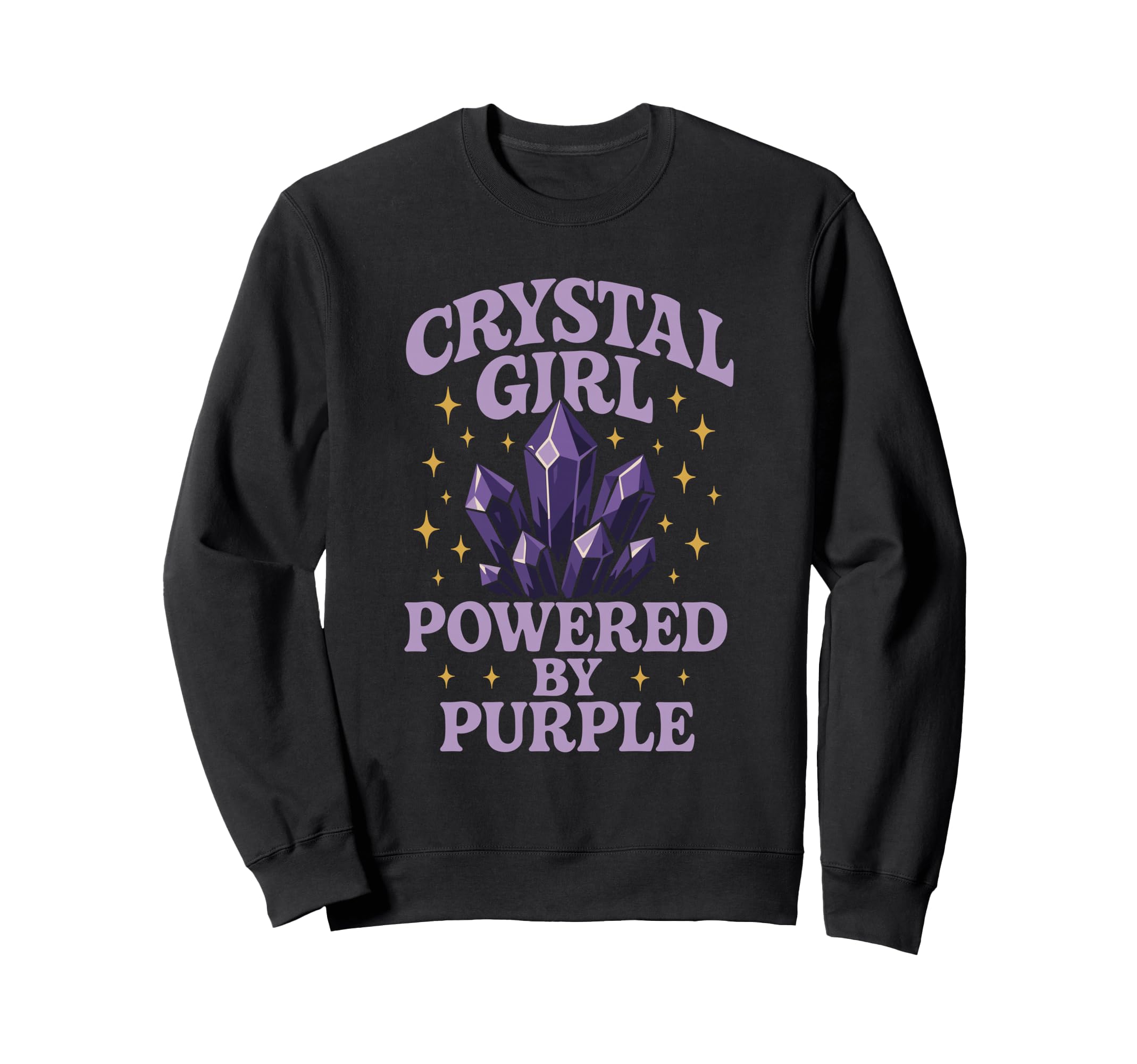 Amethyst Addict Healing Crystal Sweatshirt - Minimalist Print for Adults - T-Shirt, Sweatshirt, Hoodie