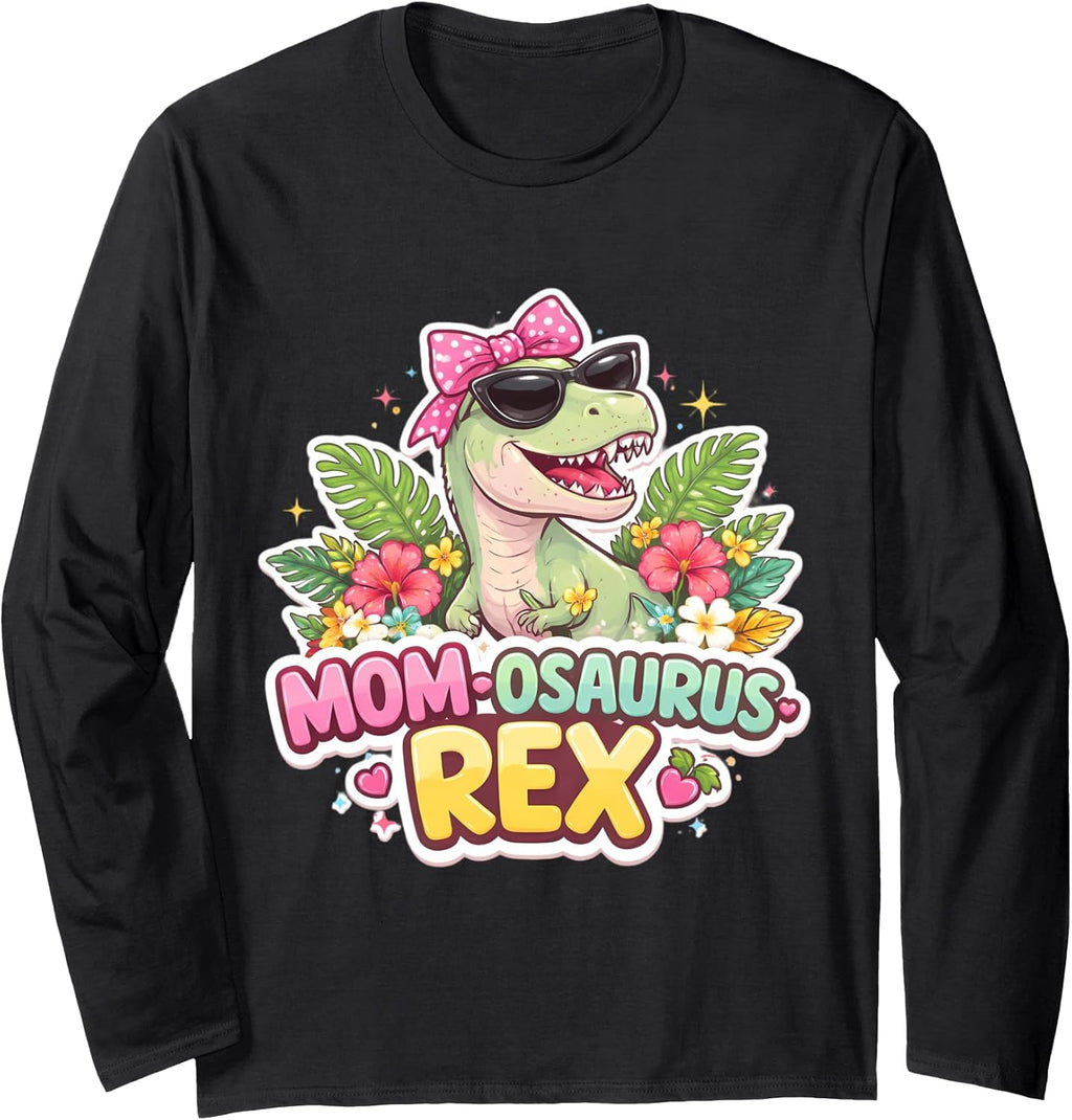 Mom-osaurus Rex Funny Mother's Day Mum Mama Merch Unisex T-shirt, Sweatshirt, Hoodie, Long Sleeve Tee - T-Shirt, Sweatshirt, Hoodie