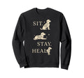 Therapy Dog Emotional Support Sweatshirt - Minimalist Print for Adults - T-Shirt, Sweatshirt, Hoodie