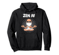 Funny Yoga Lotus Pose Meditation Hoodie - Minimalist Print Men Women - T-Shirt, Sweatshirt, Hoodie