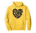 Strong Core Soft Heart Pilates Mental Hoodie - Casual Everyday Wear Unisex - T-Shirt, Sweatshirt, Hoodie