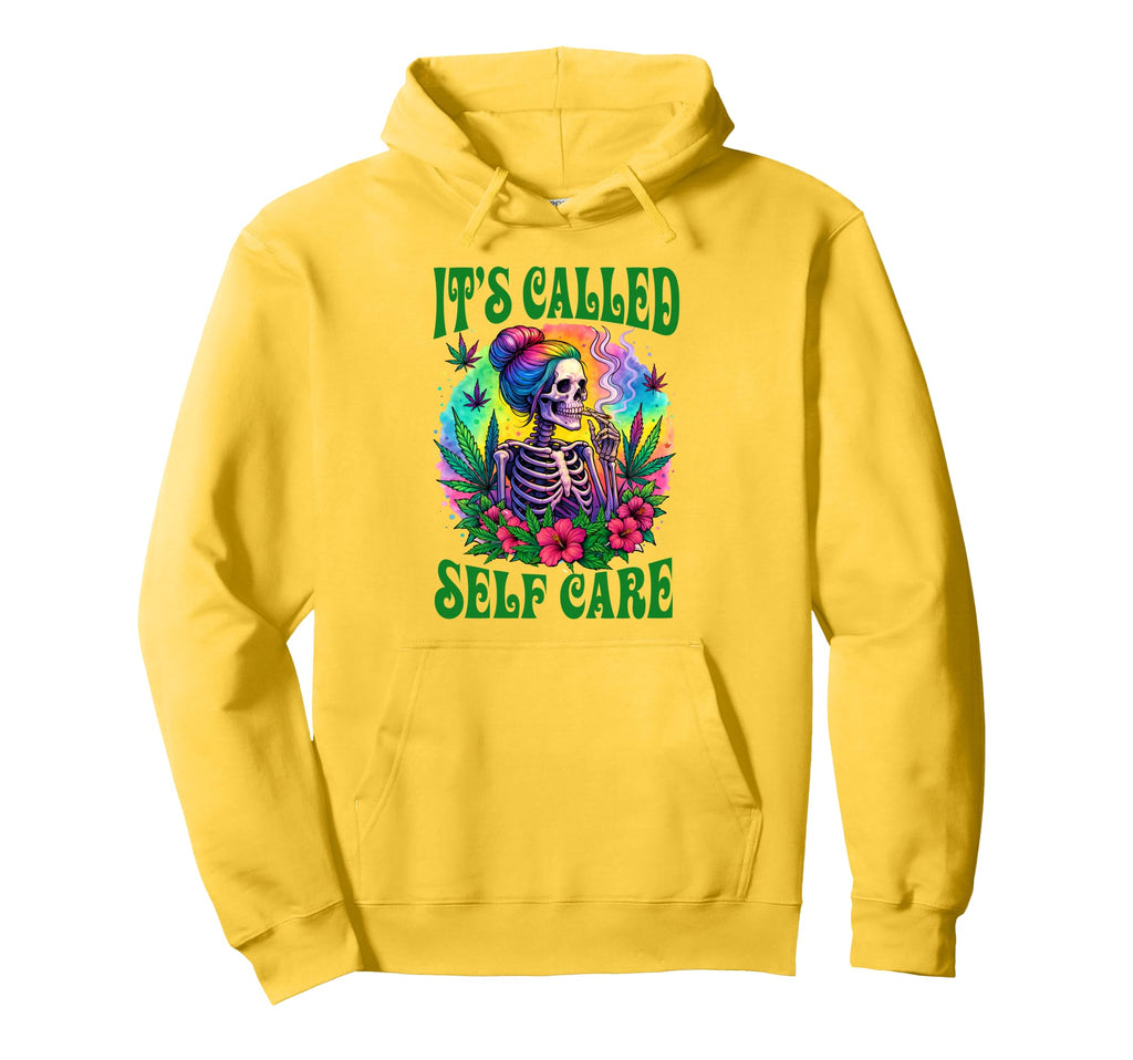 Cannabis Weed Lover Skeleton Smoking Hoodie - Minimalist Print for Adults - T-Shirt, Sweatshirt, Hoodie