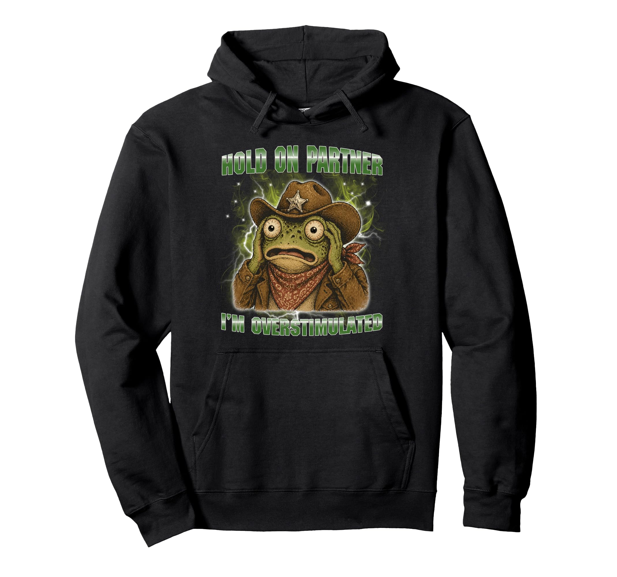 Funny Frog Meme Hold Partner Im Hoodie - Minimalist Print Men Women - T-Shirt, Sweatshirt, Hoodie