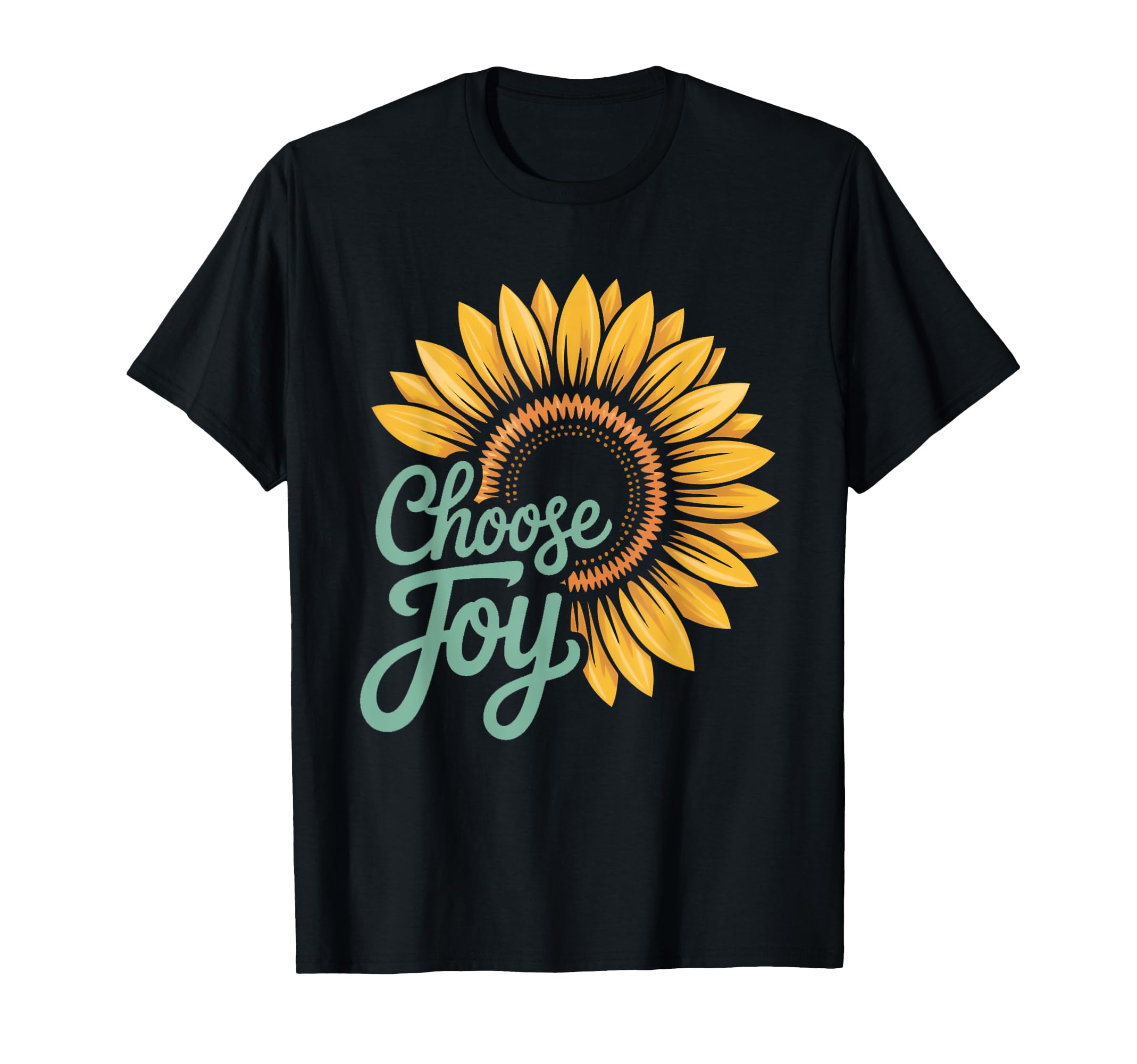 Choose Joy Minimalist Sunflower T-Shirt - Aesthetic Graphic for Adults - T-Shirt, Sweatshirt, Hoodie