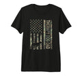 Therapy Dog Dad Camo Usa Flag Tri Blend T-Shirt - Streetwear Style Unisex - T-Shirt, Sweatshirt, Hoodie