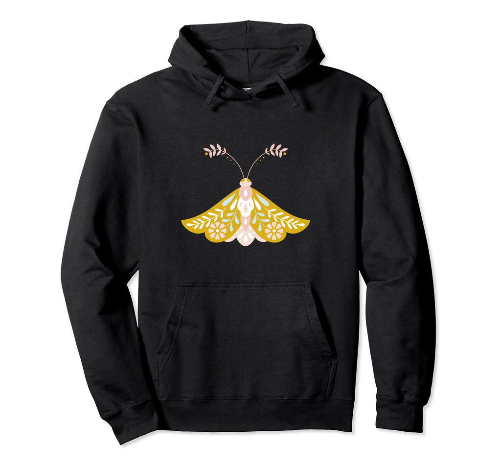 Crafty Moth Goth Horror Antisocial Hoodie - Streetwear Style for Adults - T-Shirt, Sweatshirt, Hoodie