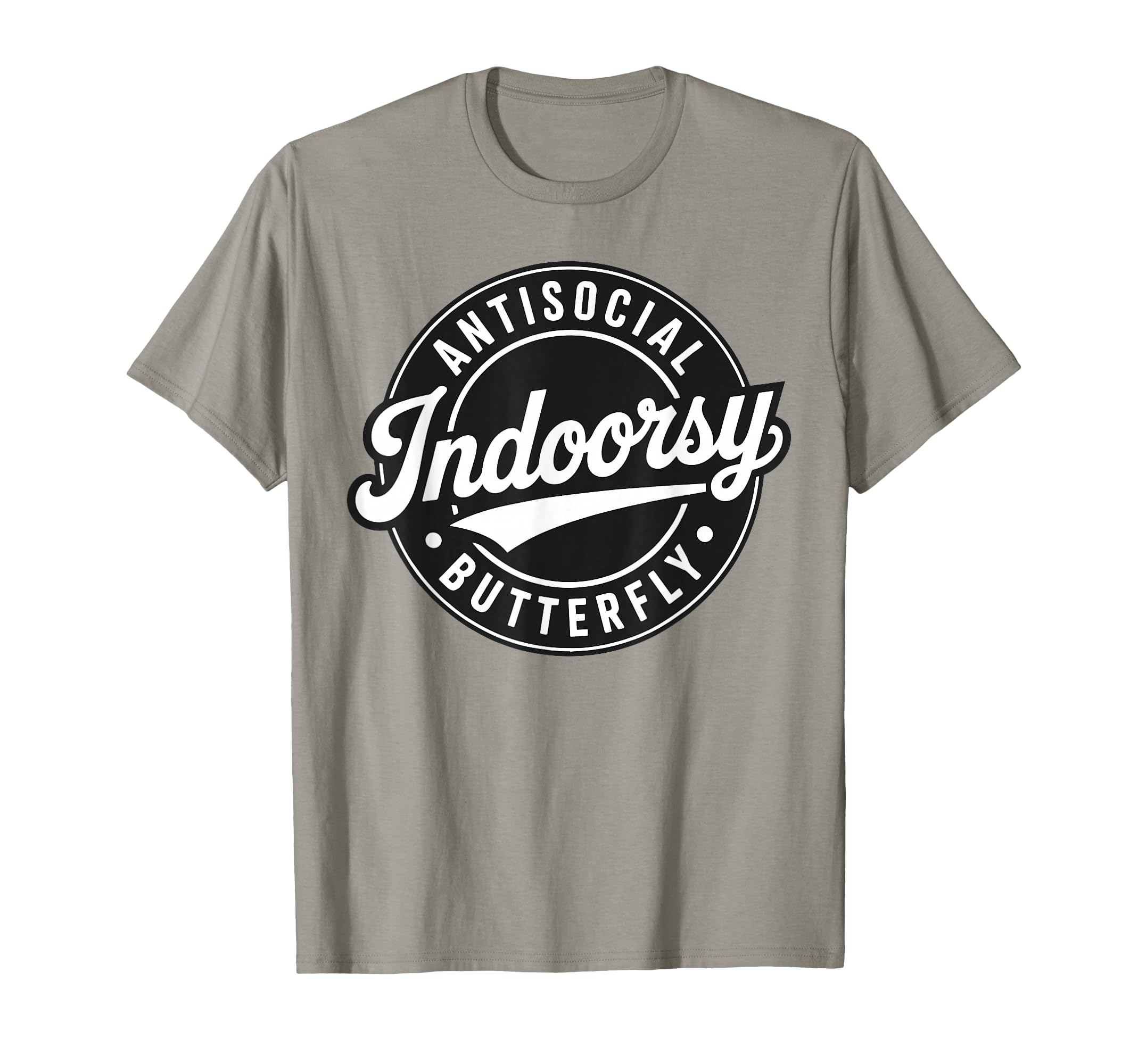 Badge Introvert Indoorsy Antisocial T-Shirt - Minimalist Print for Adults - T-Shirt, Sweatshirt, Hoodie