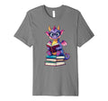 Bookworm Book Lover Dragon Reading Book T-Shirt - Graphic Print Unisex - T-Shirt, Sweatshirt, Hoodie