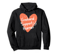 Emotional Support Hoodie - Minimalist Print Men Women - T-Shirt, Sweatshirt, Hoodie