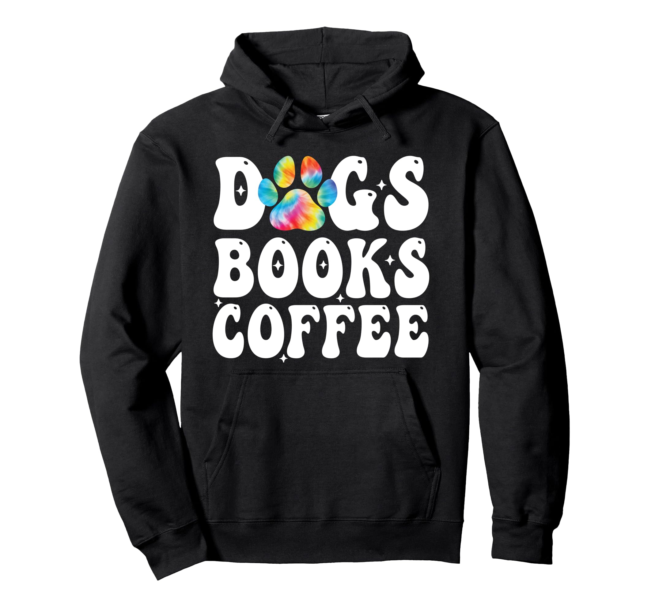 Dogs Books Coffee Bookworms Pet Lovers Hoodie - Minimalist Print Men Women - T-Shirt, Sweatshirt, Hoodie