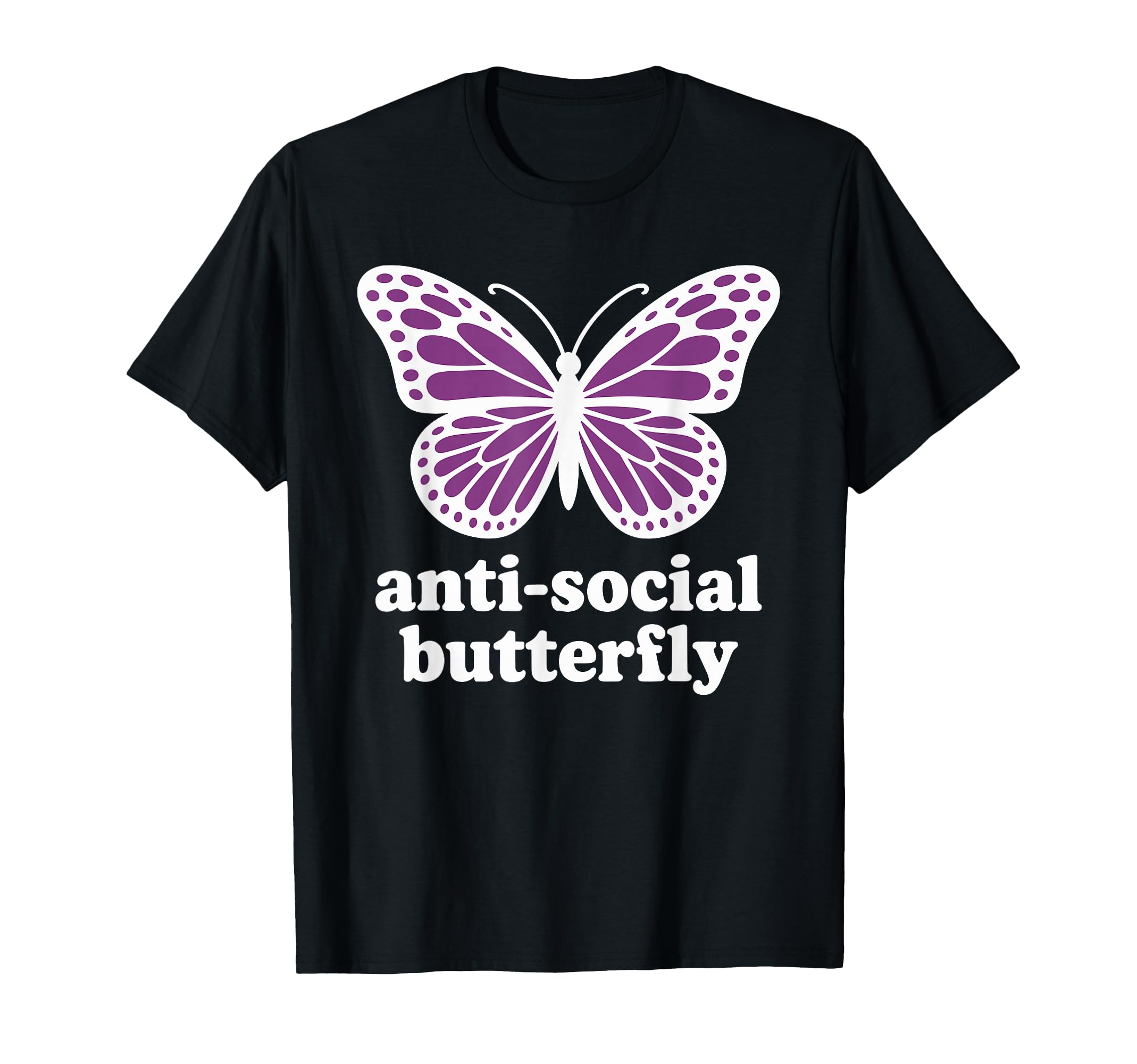 Antisocial Butterfly T-Shirt - Trendy Graphic for Adults - T-Shirt, Sweatshirt, Hoodie