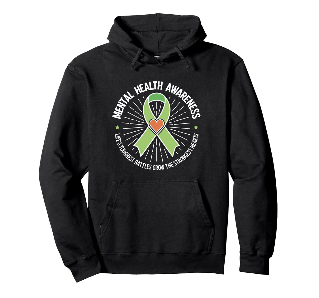 Mental Health Awareness Month Green T-Shirt - Custom Art Print Unisex - T-Shirt, Sweatshirt, Hoodie
