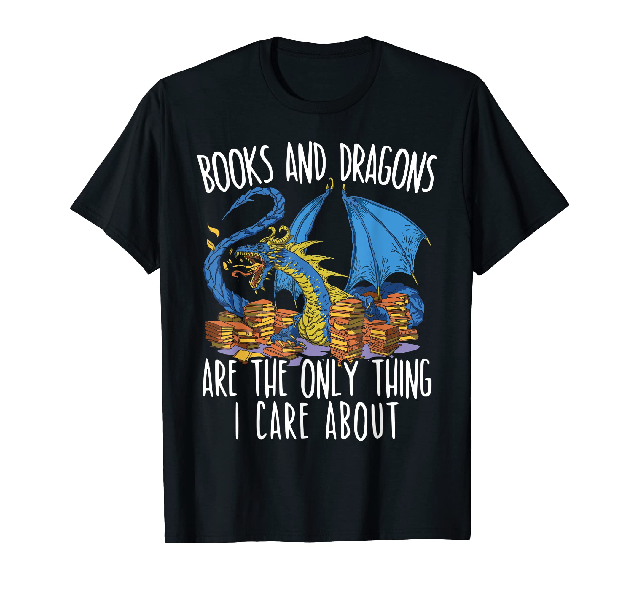 Books And Dragons Bookworm Reader T-Shirt - Unique Graphic Men Women - T-Shirt, Sweatshirt, Hoodie
