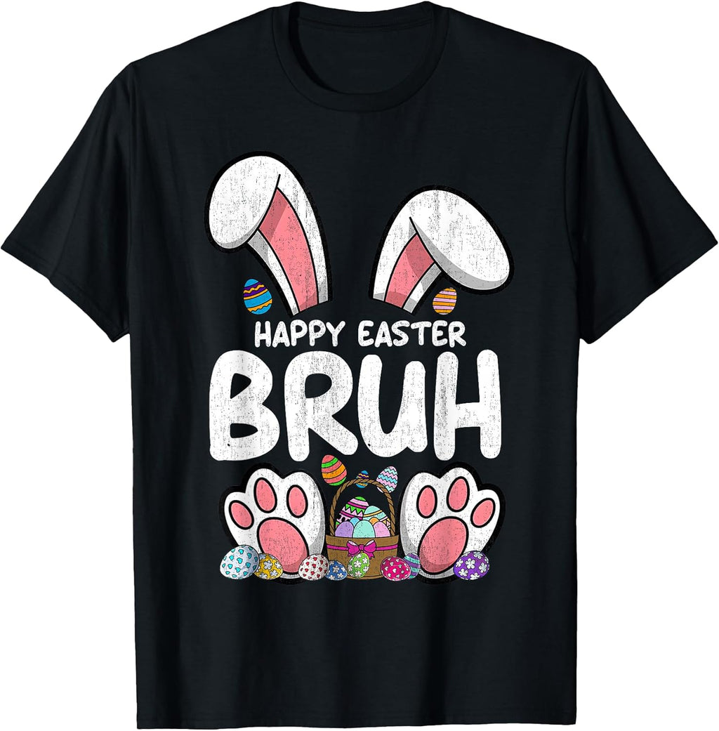 Bruh Easter Eggs Bunny Easter Unisex T-shirt, Sweatshirt, Hoodie, Long Sleeve Tee - T-Shirt, Sweatshirt, Hoodie