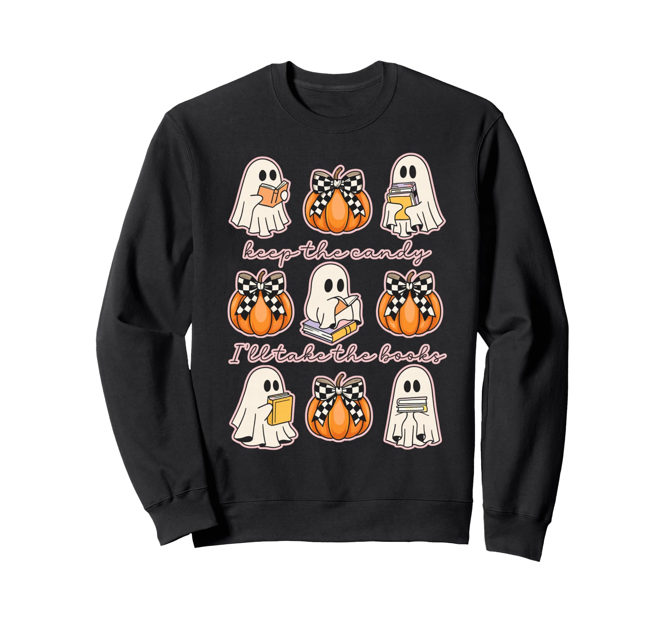 Halloween Book Lover Ghost Take Sweatshirt - Custom Art Print Men Women - T-Shirt, Sweatshirt, Hoodie