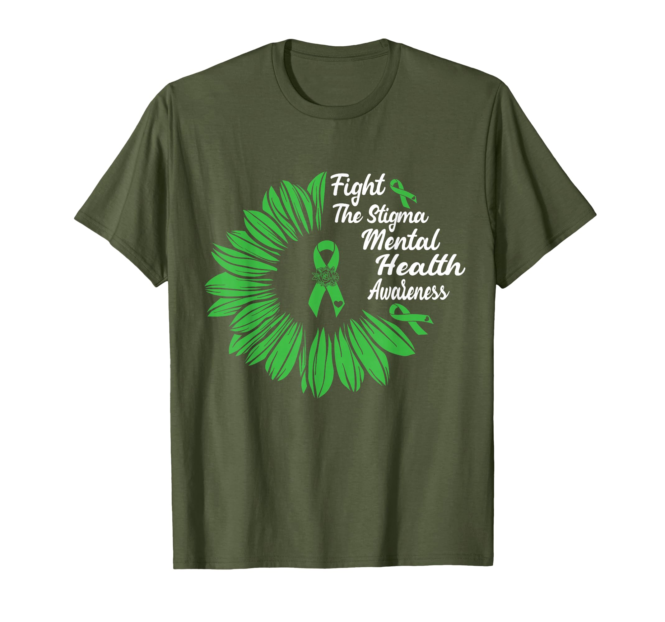 Fight Stigma Mental Health Awareness Month T-Shirt - Trendy Graphic Unisex - T-Shirt, Sweatshirt, Hoodie