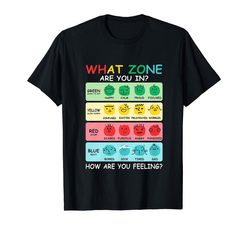 What Zone Are You Speech Therapy Sped T-Shirt - Trendy Graphic for Adults - T-Shirt, Sweatshirt, Hoodie
