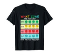 What Zone Are You Speech Therapy Sped T-Shirt - Trendy Graphic for Adults - T-Shirt, Sweatshirt, Hoodie