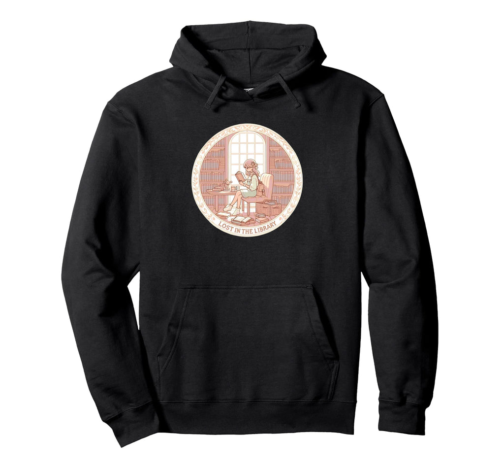 Reading Books Library Bibliophile Soft Hoodie - Streetwear Style Unisex - T-Shirt, Sweatshirt, Hoodie