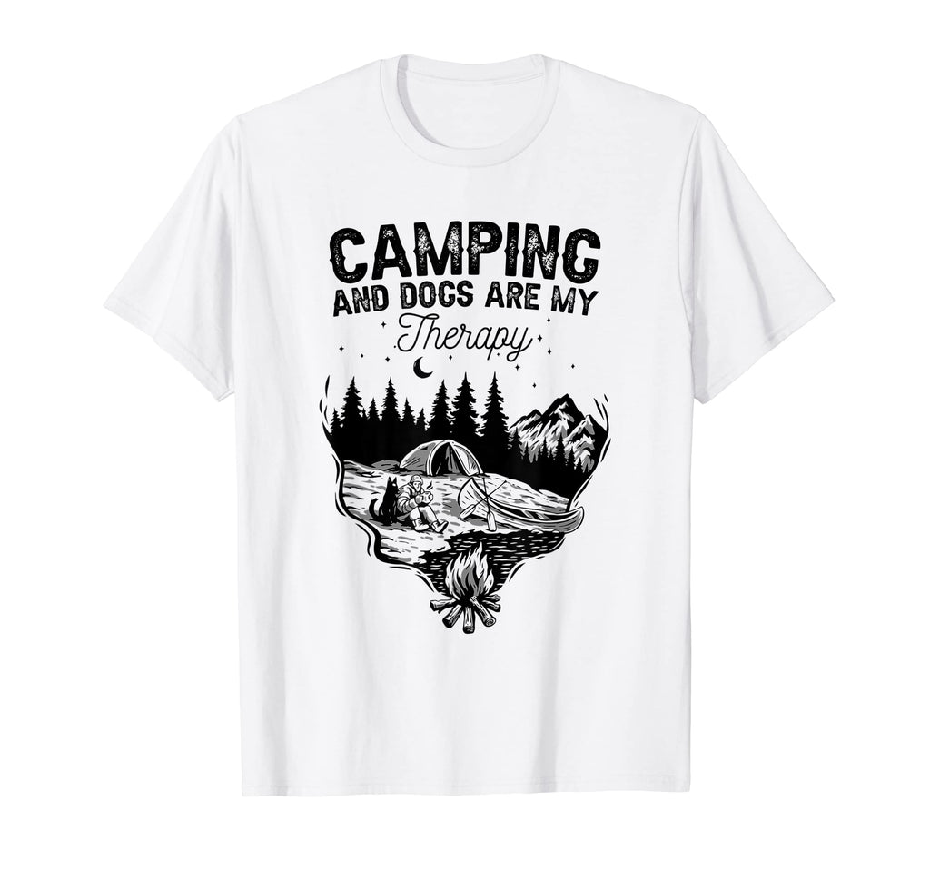 Heartbeat Pawprint Dogs And Camping Hoodie - Custom Art Print for Adults - T-Shirt, Sweatshirt, Hoodie