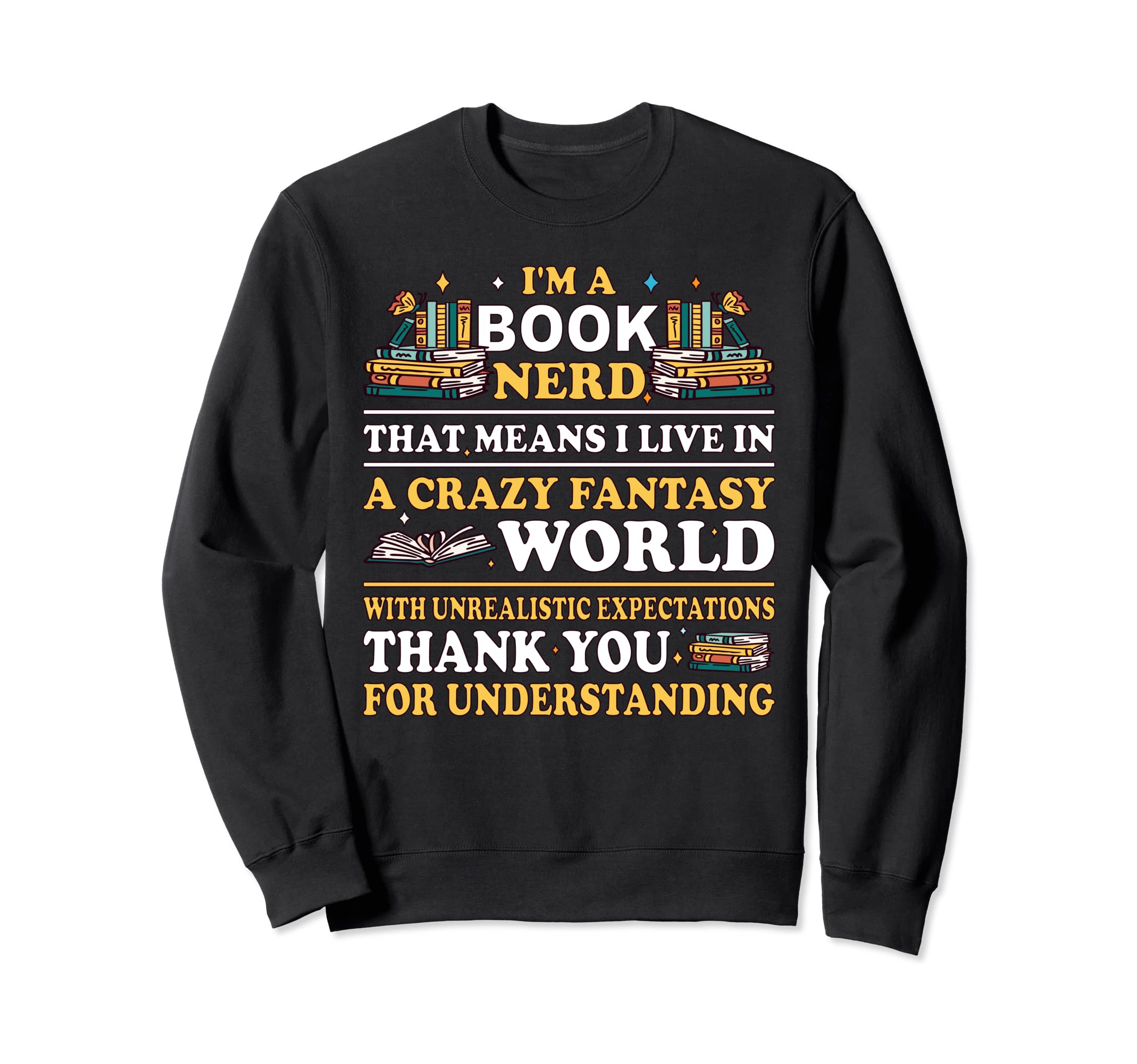 Book Reading Bookworm Library Sweatshirt - Casual Everyday Wear Unisex - T-Shirt, Sweatshirt, Hoodie