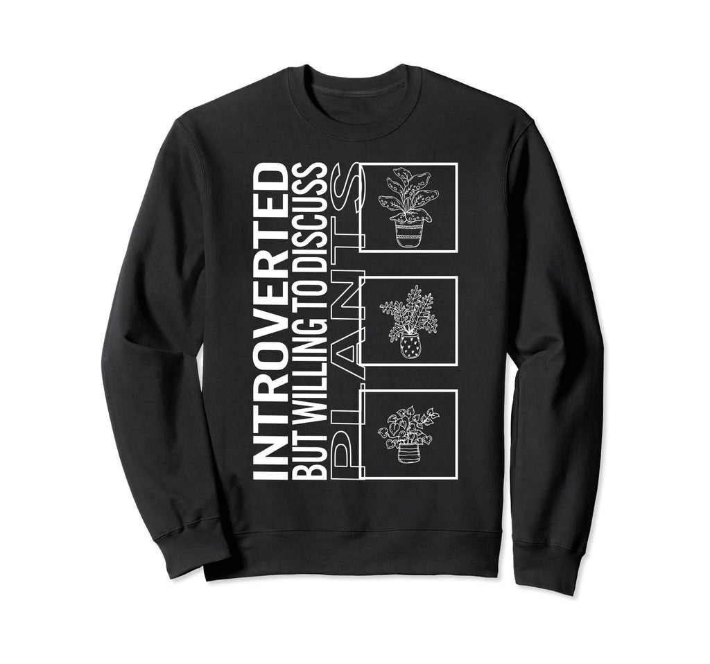 Introverted But Willing To Discuss Sweatshirt - Aesthetic Graphic Unisex - T-Shirt, Sweatshirt, Hoodie