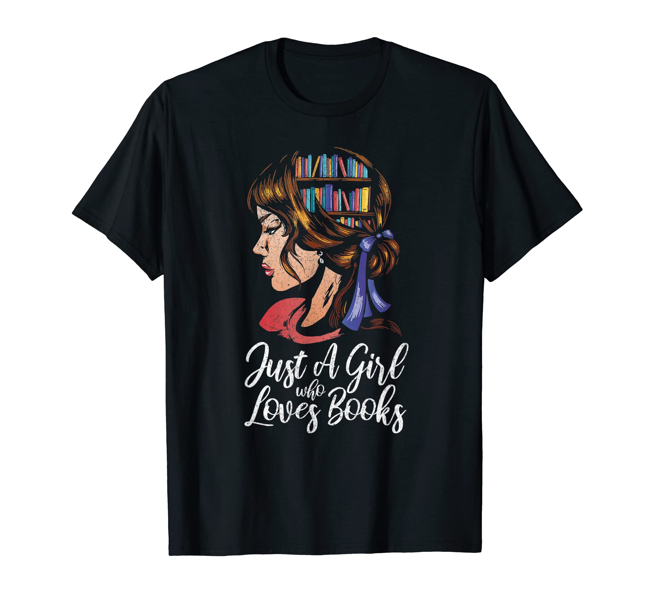 Just Who Loves Books Book Reader T-Shirt - Minimalist Print for Adults - T-Shirt, Sweatshirt, Hoodie