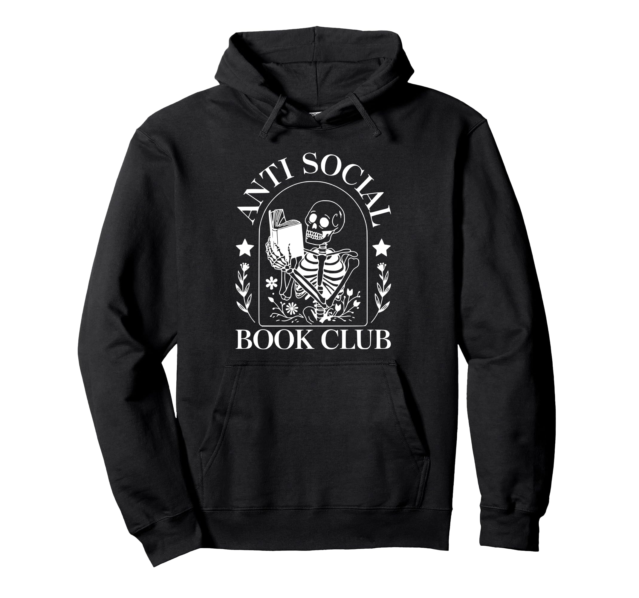 Book Club Novel Reading Anti Social Hoodie - Custom Art Print Men Women - T-Shirt, Sweatshirt, Hoodie