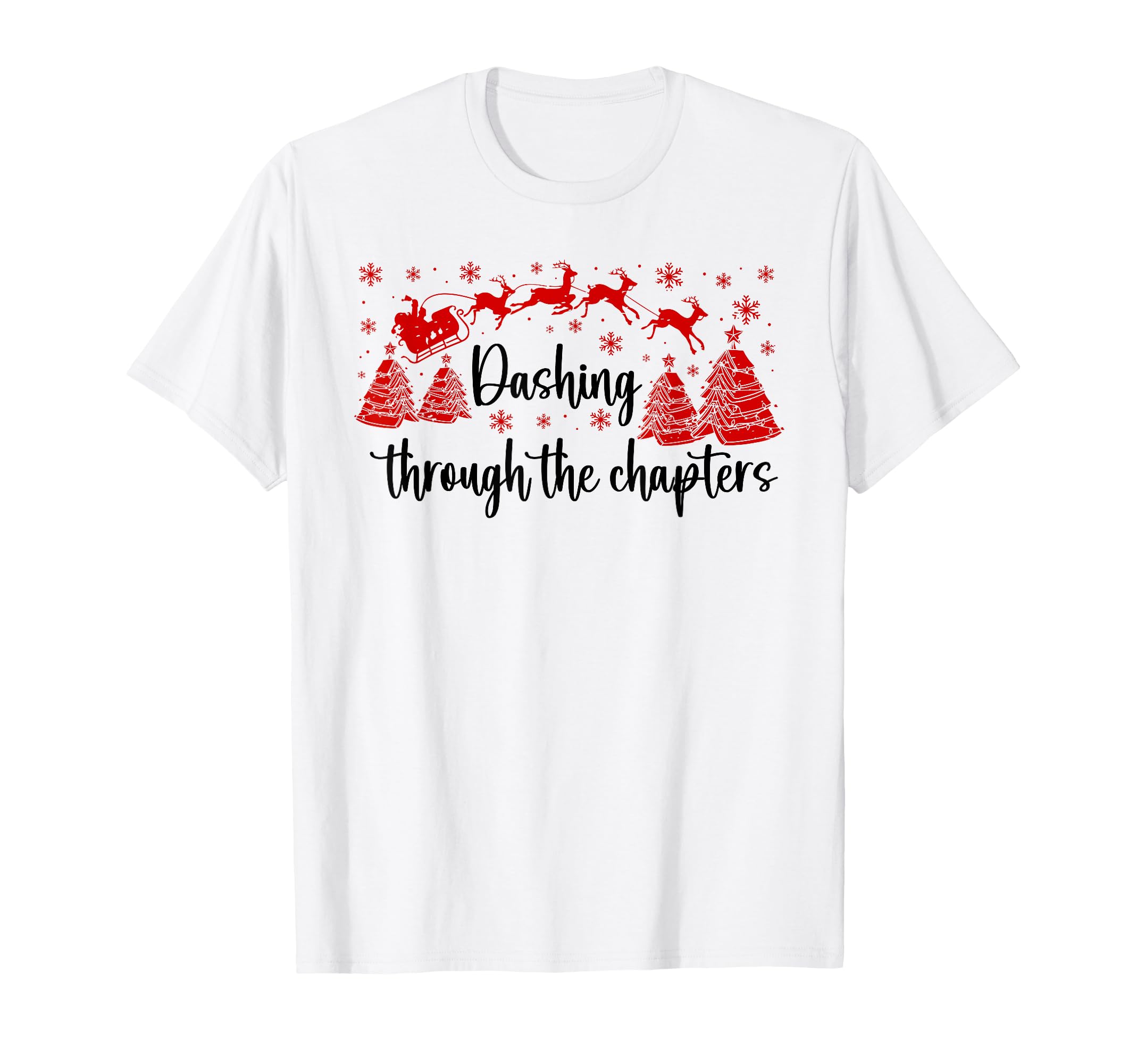 Bookish Books Lover Santa Reading One T-Shirt - Aesthetic Graphic Unisex - T-Shirt, Sweatshirt, Hoodie