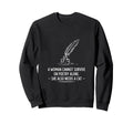 Poetcore Literary Cat And Quill Sweatshirt - Unique Graphic Unisex - T-Shirt, Sweatshirt, Hoodie
