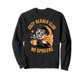 Cozy Book Lover Club No Spoilers Sweatshirt - Graphic Print Men Women - T-Shirt, Sweatshirt, Hoodie