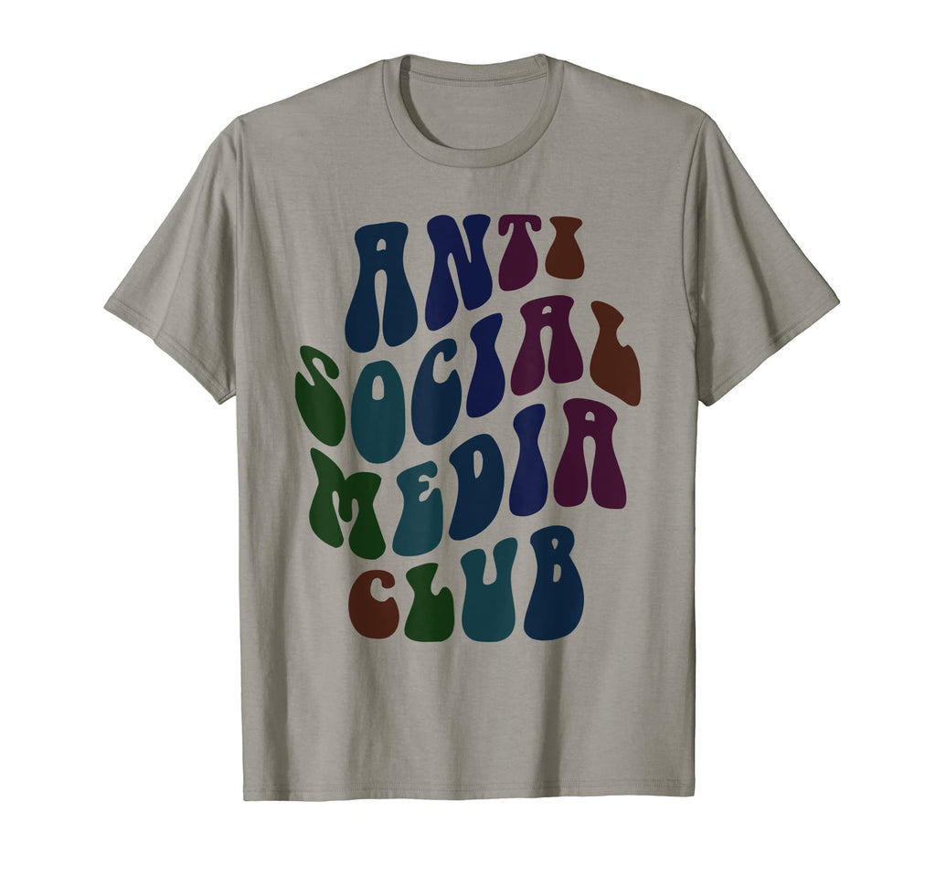 Groovy Anti Social Media Club T-Shirt - Trendy Graphic for Adults - T-Shirt, Sweatshirt, Hoodie