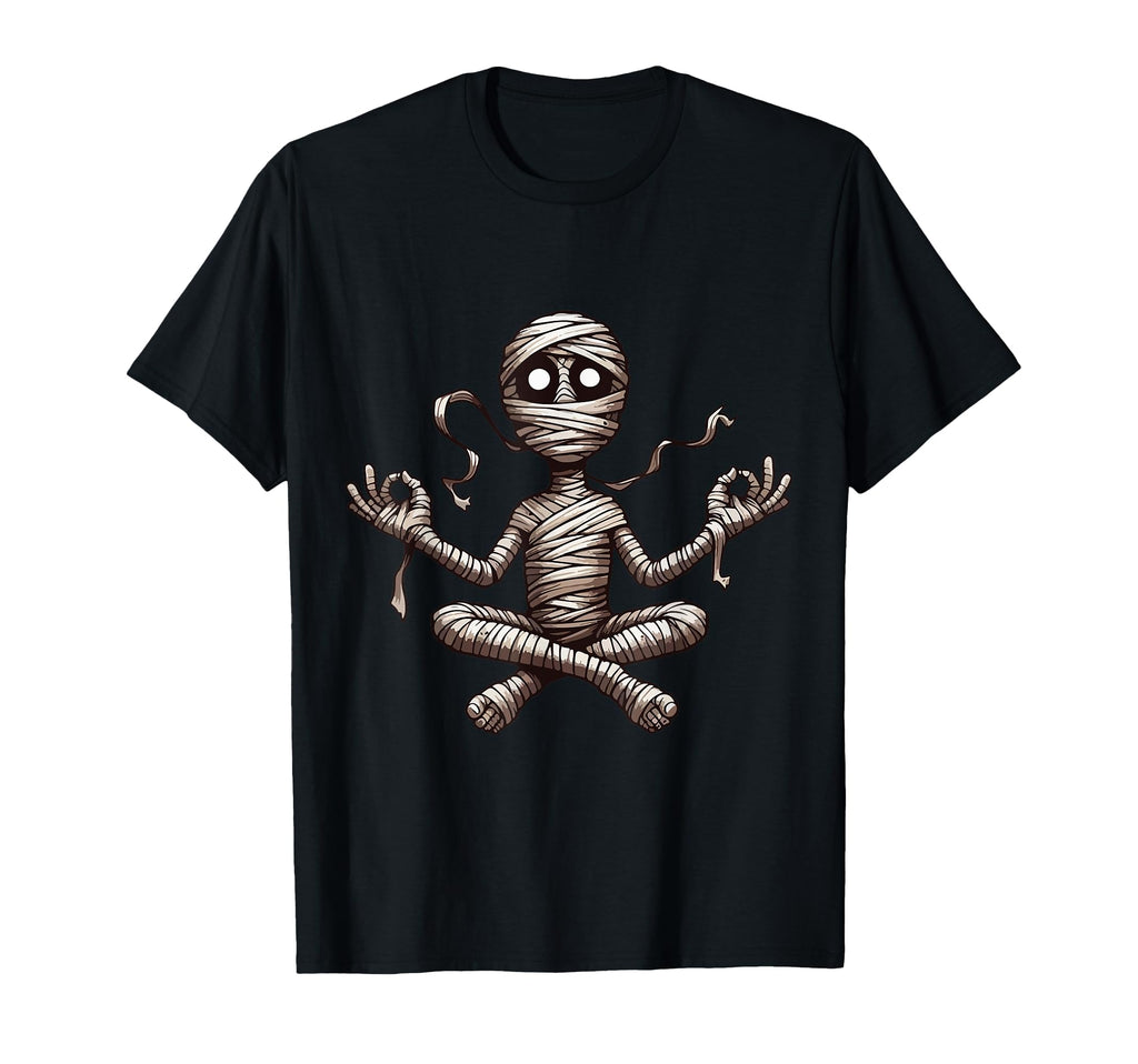 Meditation Mummy Yoga Pose Relaxing T-Shirt - Aesthetic Graphic Men Women - T-Shirt, Sweatshirt, Hoodie