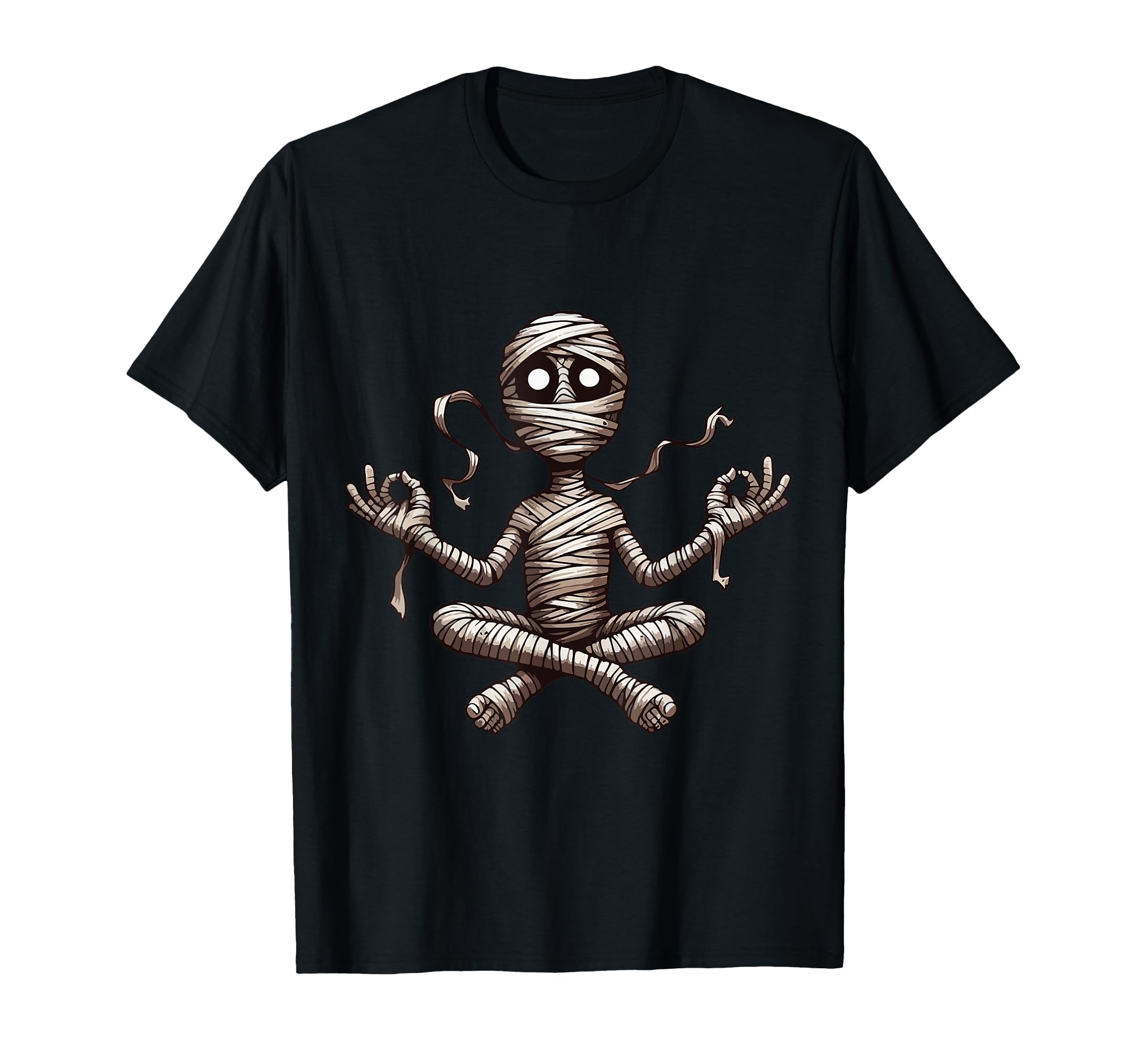 Meditation Mummy Yoga Pose Relaxing T-Shirt - Aesthetic Graphic Men Women - T-Shirt, Sweatshirt, Hoodie