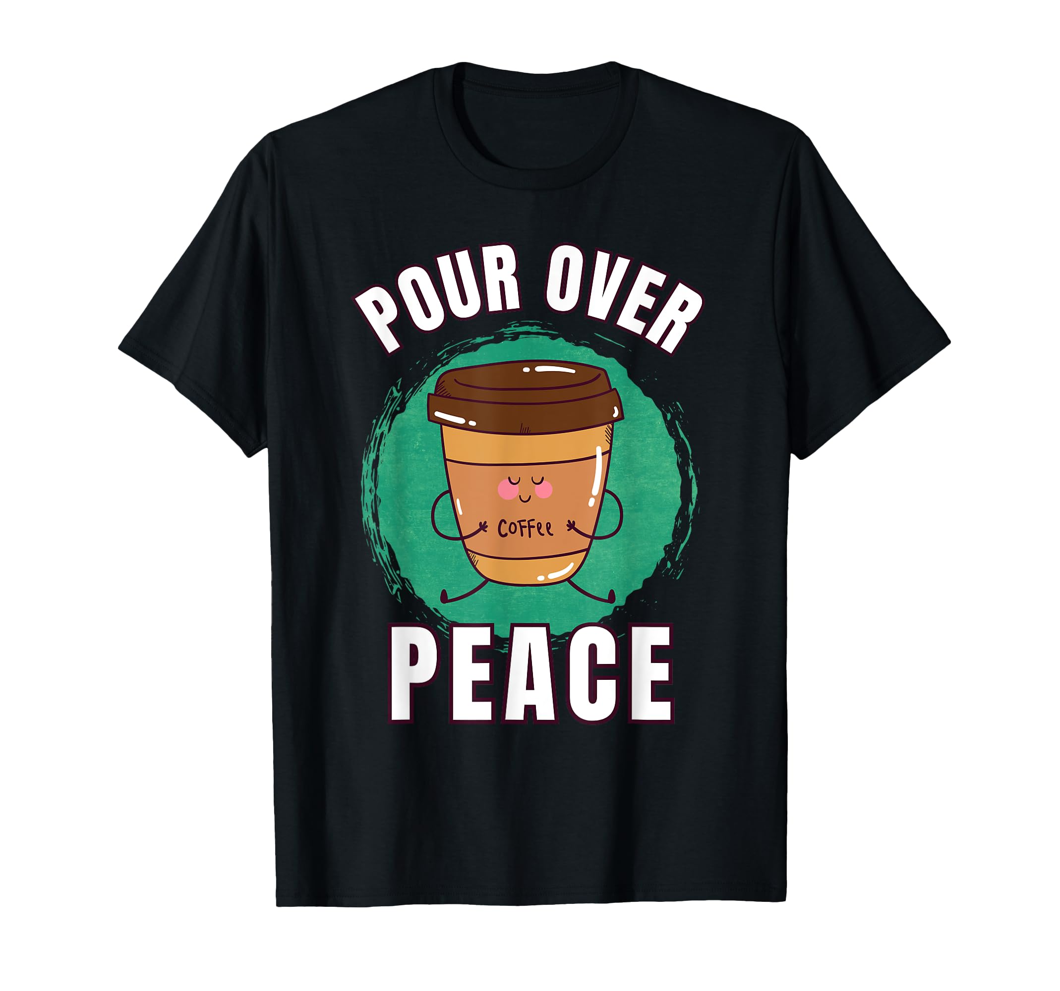 Funny Coffee First Caffeine T-Shirt - Fun Novelty Design for Adults - T-Shirt, Sweatshirt, Hoodie