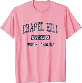 Chapel Hill North Carolina NC Vintage Sports Design Navy T-Shirt Unisex T-shirt, Sweatshirt, Hoodie, Long Sleeve Tee - T-Shirt, Sweatshirt, Hoodie