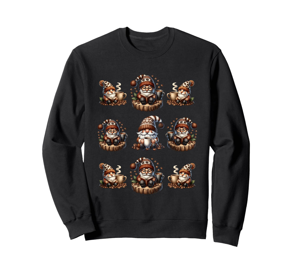 Coffee Gnome Biggest Coffee Mugs Sweatshirt - Novelty Apparel for Adults - T-Shirt, Sweatshirt, Hoodie
