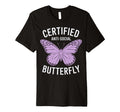 Certified Anti Social Butterfly Art T-Shirt - Novelty Apparel for Adults - T-Shirt, Sweatshirt, Hoodie