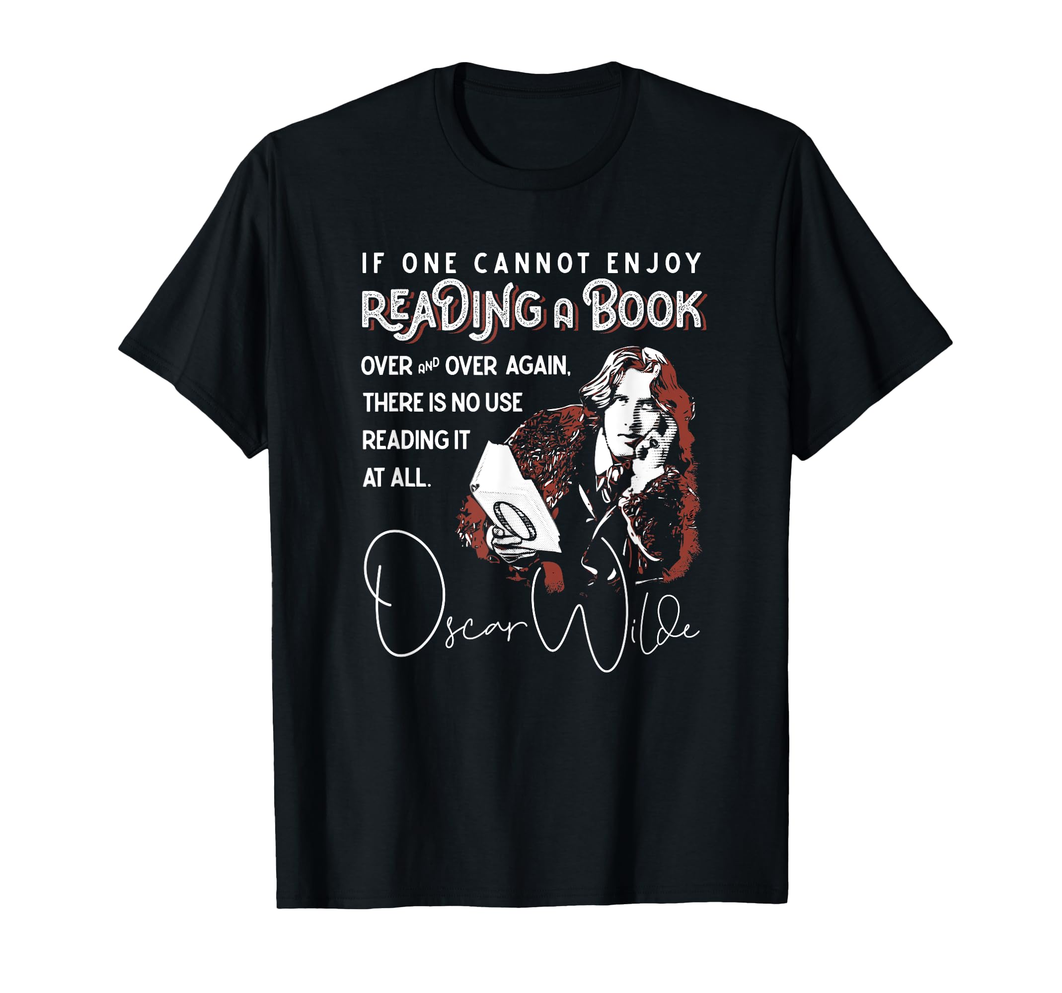 Poetry Enjoy Library Literature Oscar T-Shirt - Custom Art Print Men Women - T-Shirt, Sweatshirt, Hoodie