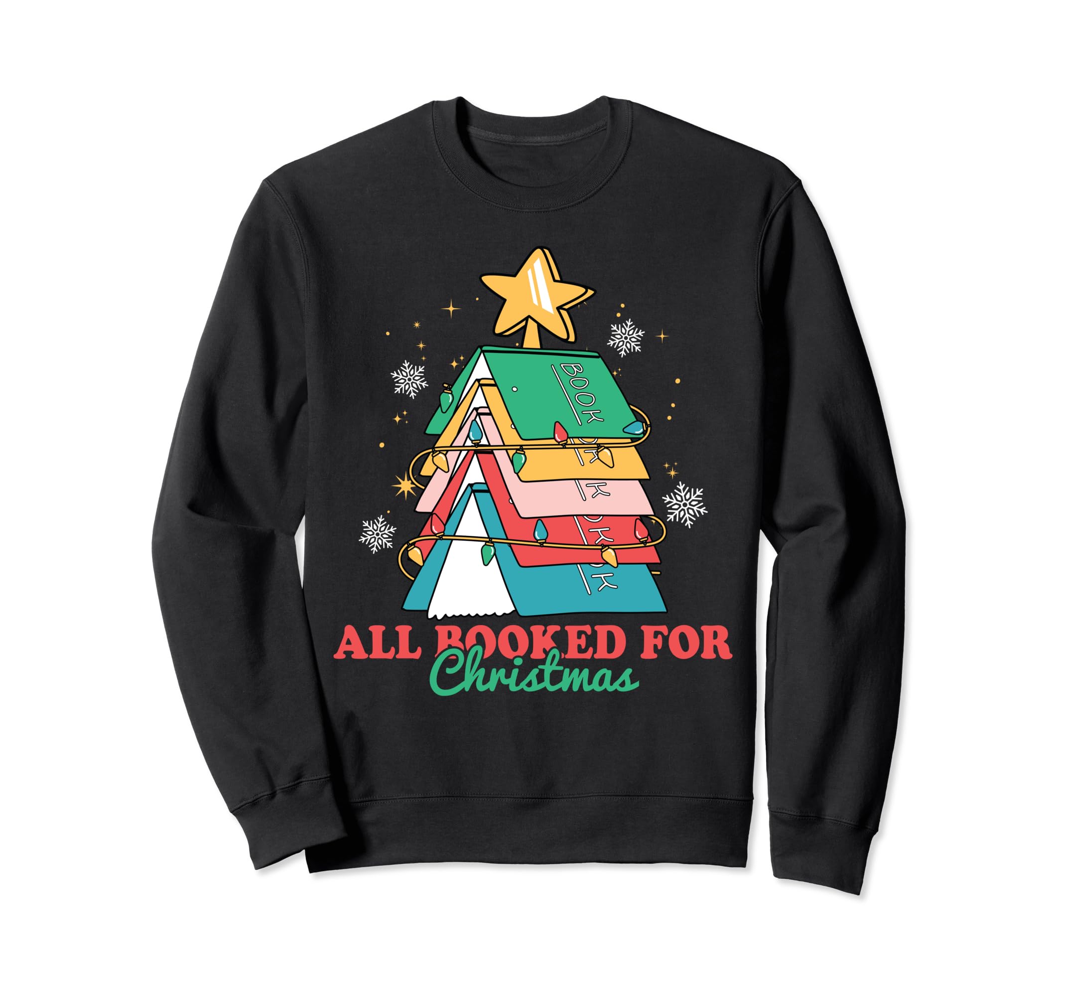 Bibliophile All Booked Tree Book Sweatshirt - Minimalist Print for Adults - T-Shirt, Sweatshirt, Hoodie