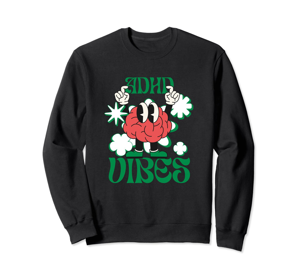 Funny Adhd Meme Brain Novelty Sweatshirt - Unique Graphic for Adults - T-Shirt, Sweatshirt, Hoodie
